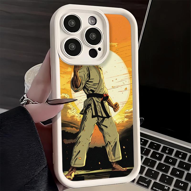 

Phone Case for iPhone 17 Air 16E 15 16 Pro Max Taekwondo Kungfu Desgin Cover 14 Plus 13 12 Mini Soft Shell Silicone Fundas iPhone 16 Pro