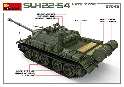Miniart 1/35 Soviet Army SU-122-54 Late Model Plastic Model MA37042