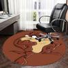 Tazmanian Devil,Looney Tunes Chair mat Round Rug-Office carpet, Machine Washable, Non-slip, Suitable for Living Rooms, Bedrooms, Entryways,