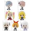 Cute Re Zero Rem Figure Mini Emilia Ram Statue Kawaii Anime Re:Zero Figurine Sculpture Home Decoration Ornament Desk Accessories