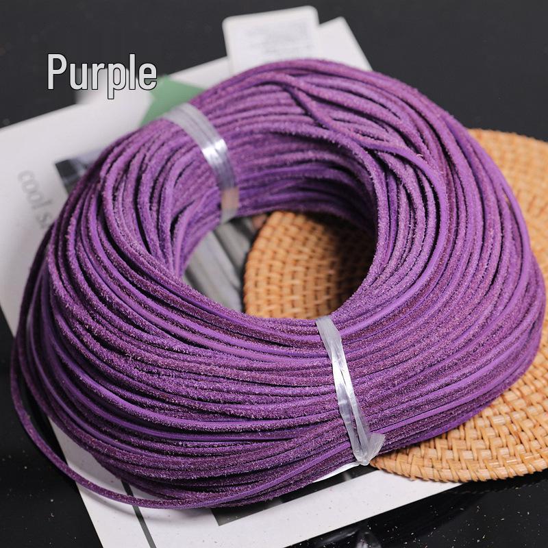 3.0mm Colorful Dyed Yak Leather Cord for DIY Bracelets & Necklaces