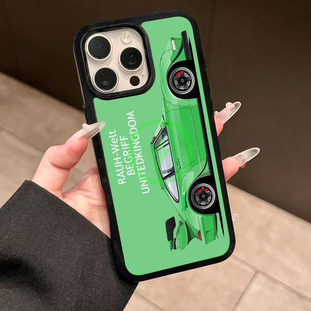 Sports Car Jdm Drift RWB 911 964 933 For Magsafe Wireless Charge Phone Case For iPhone 17 16 14 13 12 11 15 Pro Max Plus