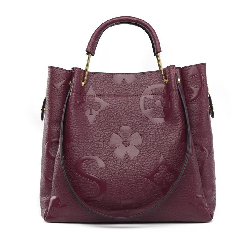 Handtasche Neue High-End-Beuteltasche Große Tragetasche Modische geprägte Damen-Handtasche