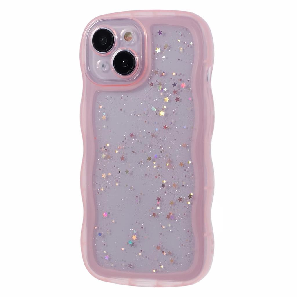 JTW Series for iPhone 15 Plus Case Glitter Sequins Epoxy TPU Phone Back Cover