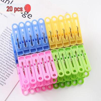 20-Piece Multifunctional Windproof Clothespins & Drying Rack Set