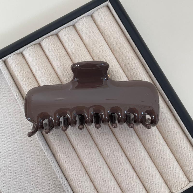Korean Style Acetate Hair Claw Clip for Women - Jelly Design Bun/Bangs Accessory