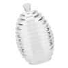 265ml Transparent Beehive shaped Honey Jar with Dripper Stick for Storing and Dispensing Honey