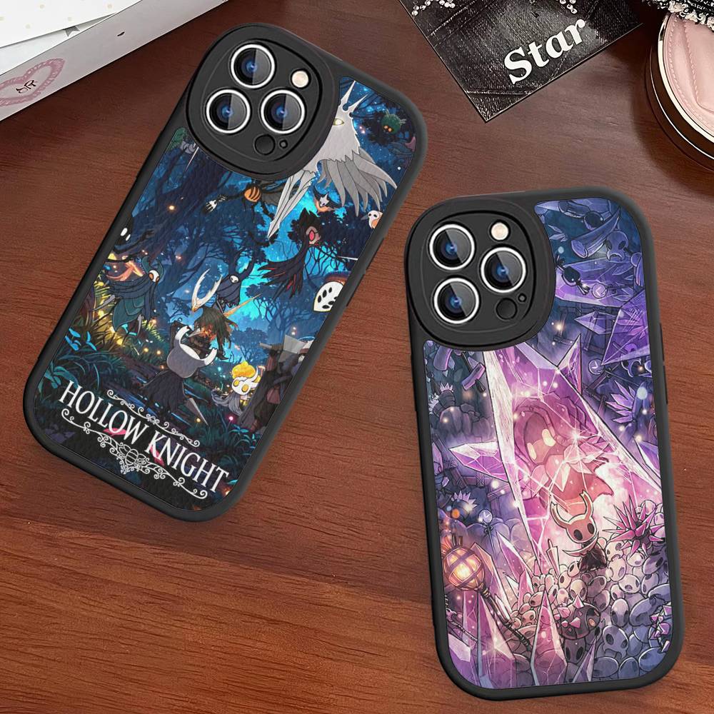 Hollow Knights Cartoon Phone Case Hard Leather For IPhone 14 13 16 Mini 15 14 11 12 Pro Max Plus Fundas
