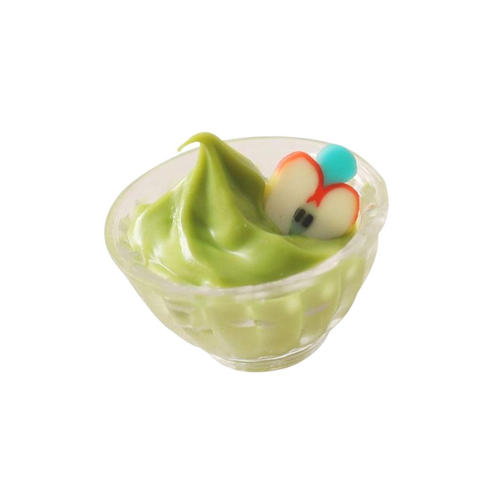 1:12 Miniature Ice Cream Cup Dollhouse Mini Simulation Milkshake Cup Decoration