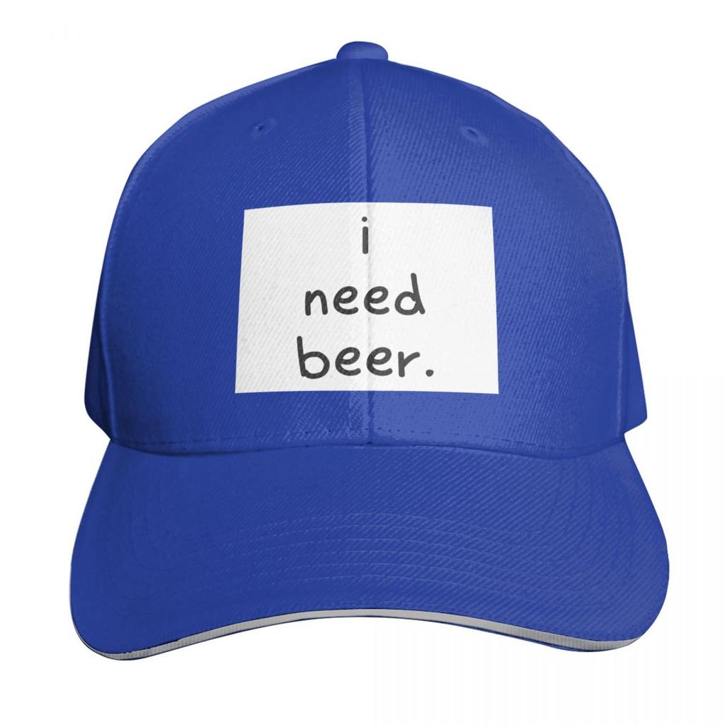 I Need Beer Baseball Cap Hat Luxury Brand Snap Back Hat Ball Cap Dad Hat Unisex Hats Womens