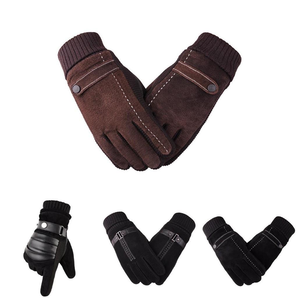 Fashion Men's Premium Winter Warm Touch Screen Driving Gloves For Outdoor Sports
