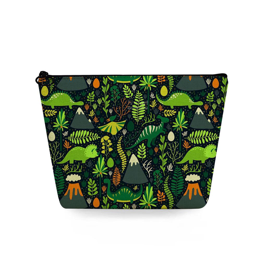 Women Dinosaur Print Cosmetic Bag Toiletries Organize Travel Storage Case 6727 KTB