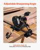 Pro Grind Sharpening System, Multi-Grind Sharpening Jig for 152mm & 203mm Bench Grinder - with Platform Jig, Tool Rest Bar, Setup Block, Miter Slide,