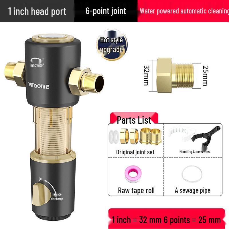 "Filtre à eau pour toute la maison 40 microns pré-lavage"
