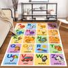 Alphabet Learning Rug for Kids Non-slip Rug Suitable for Living Room and Bedroom Sofas.