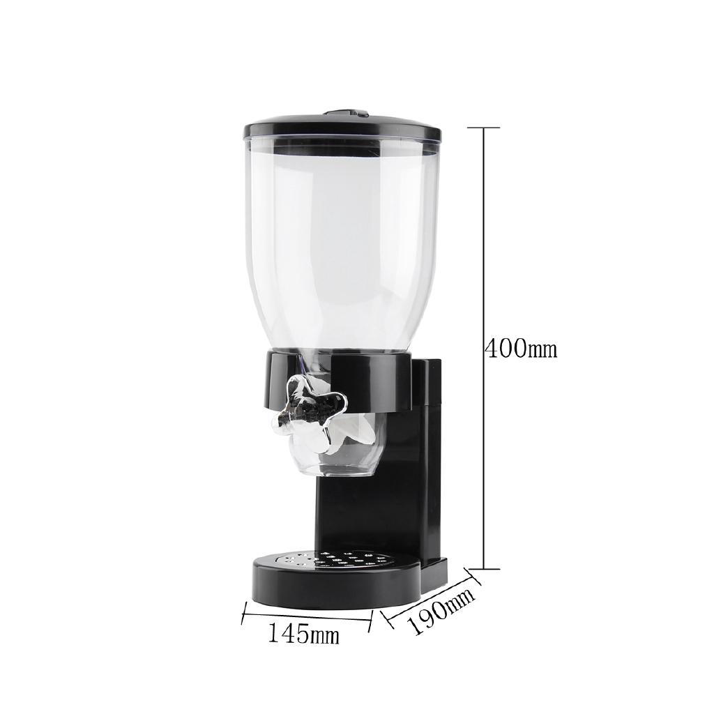 3.5L Household Single Cup Dry Food Cereal Nuts Dispenser Airtight Kitchen Storage Container Kitchen Machine Food Bottles