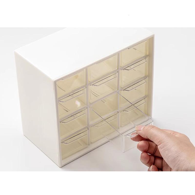 Transparent Desktop Storage Box Drawer Shelf Storage Box Container Rack Holder Organizer Cosmetic School Stationery Accessories