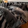 A Winter Warm Plush Bedding Set Queen King Size Soft Fleece Bed Sheets