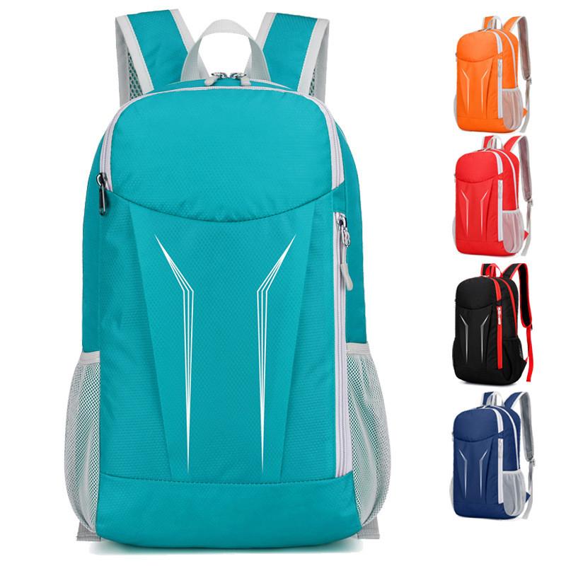Hiking Outdoor Folding Bag Splash Proof Light Schoolbag Riding Zipper Backpack