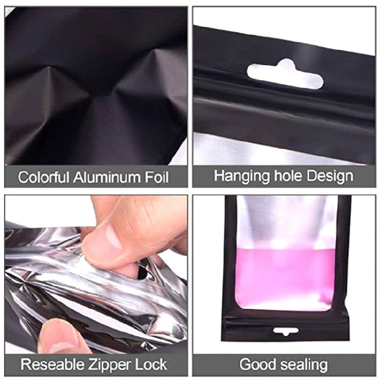 100Pcs Self Closing Bags for Gift Packaging Sealable Clear Jewelry Storage Pouches Small Item Organization Supplies