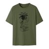 Men's Fashion Printed Round Neck Straight Shoulder Short Sleeve T-Shirt Top