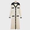Korean Chic V-Neck Slim Fit Knitted Dress - Spring & Autumn 2025 Collection
