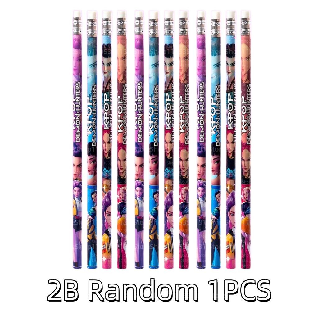 Anime Girls Lumi Mila Zoi Witch Hunter Pencils 2B HB Colors Pencils Cute Cartoon Student Stationery Set for Daily Learning Gifts
