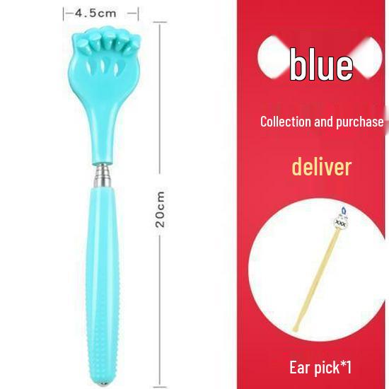Telescopic Back Scratcher: Itch Relief Tool and Multifunctional Rake for Easy Self-Scratching. Perfect As an Old Man's Toy or Cute Gadget.