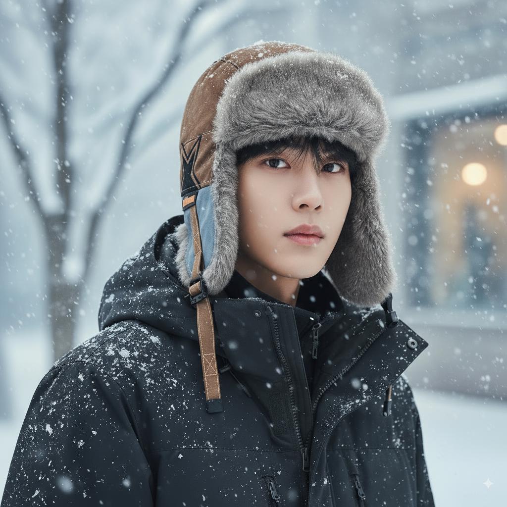 Unisex Lei Feng Aviator Hat: Winter, Velvet-Lined, Insulated, Windproof, Ear Protection for Outdoor Activities, Cycling, and Skiing