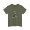 Peacock Illustration Tee | Colorful Bird Graphic T-Shirt