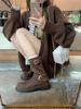 ~ New Retro Locomotive Buckle with Round Head Thick Sole Heightening Medium Tube Short Boots Autumn and Winter Women