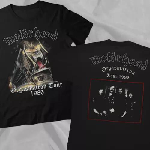 Vintage MOTORHEAD Orgasmatron Black Double Sided T-Shirt.webp Unisex T-Shirt L