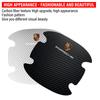 4PCS Car Door Handle Protection Sticker Emblem Car Decoration Styling For Porsche Boxster Cayenne Panamera Macan Cayman 911 918 996 917 991
