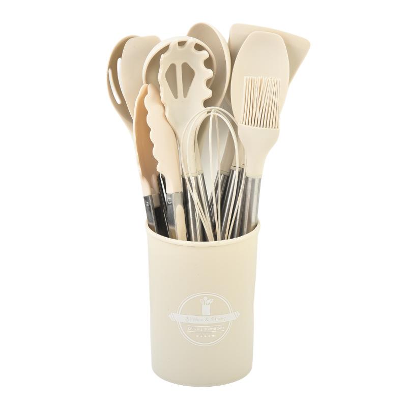 Silicone Spatula 12-piece Set Silicone Kitchenware Set Kitchen Cooking Spatula Cooking Utensils
