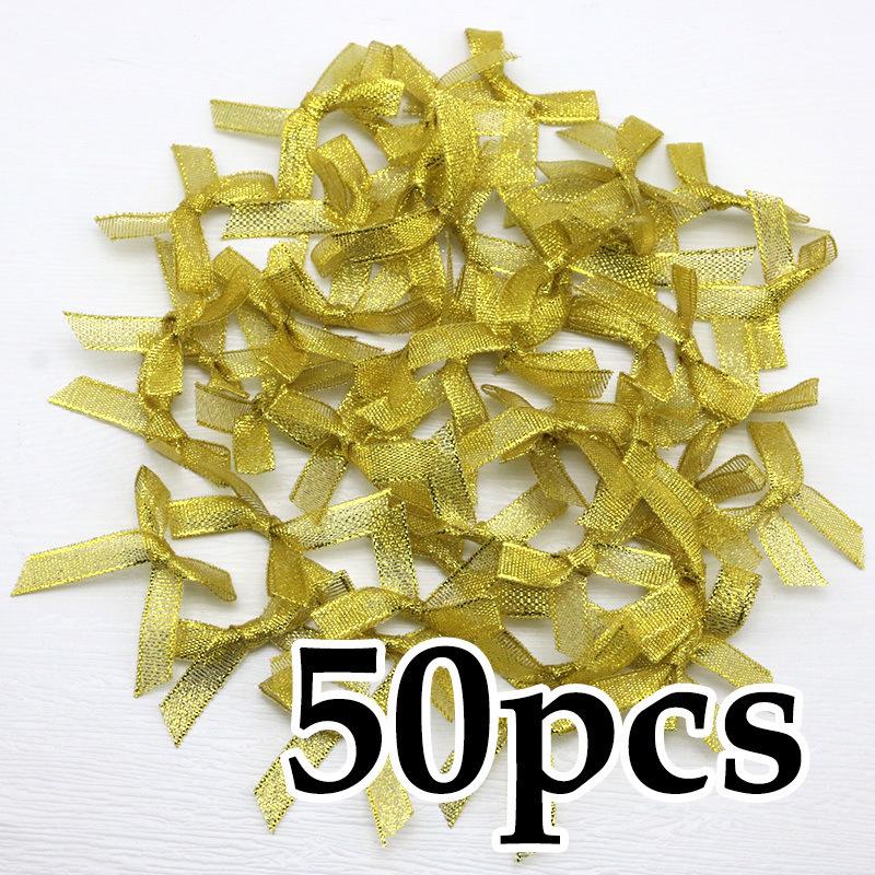 

(50-Pack) 4x4cm Hot Pink Polyester Satin Ribbon Bows for DIY Crafts