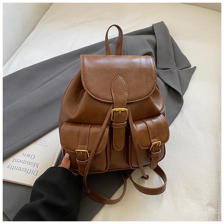 Fashion Commuter Women's Backpack 2025 New Exquisite Foreign Style College Style Backpack Travel Small Schoolbag