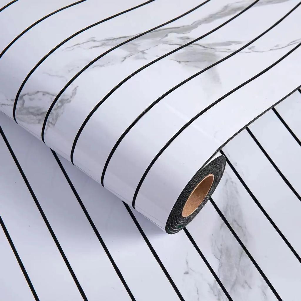 1 Roll SXP Self-Adhesive Grid Panel Wall Sticker 3D Textured Striped Wallpaper for Ceiling Living Room Home Decor Peel and Stick