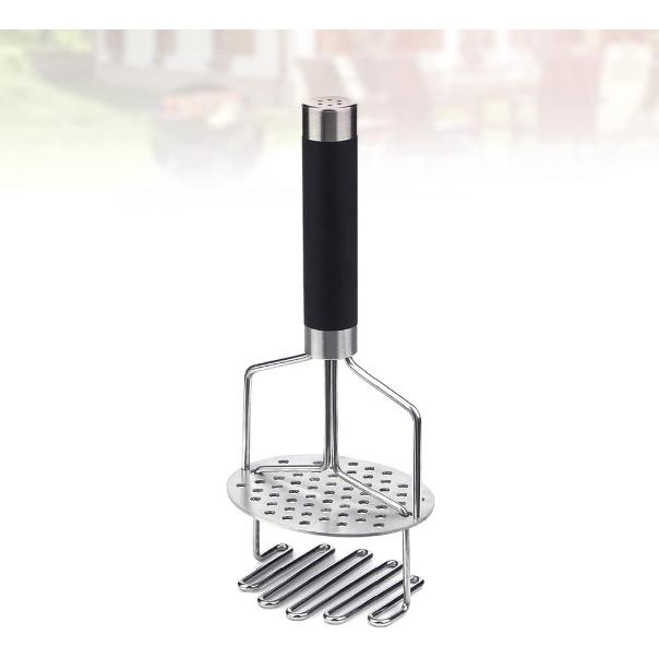 1pc Kitchen Gadget Potato Masher Handheld Potato Presser Potato Ricer Sainless Steel Potato Press