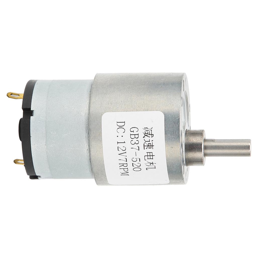 DC12V Gear Motor Micro Speed Reduction Transmission Machinery Accessories 7RPM GB37‑520