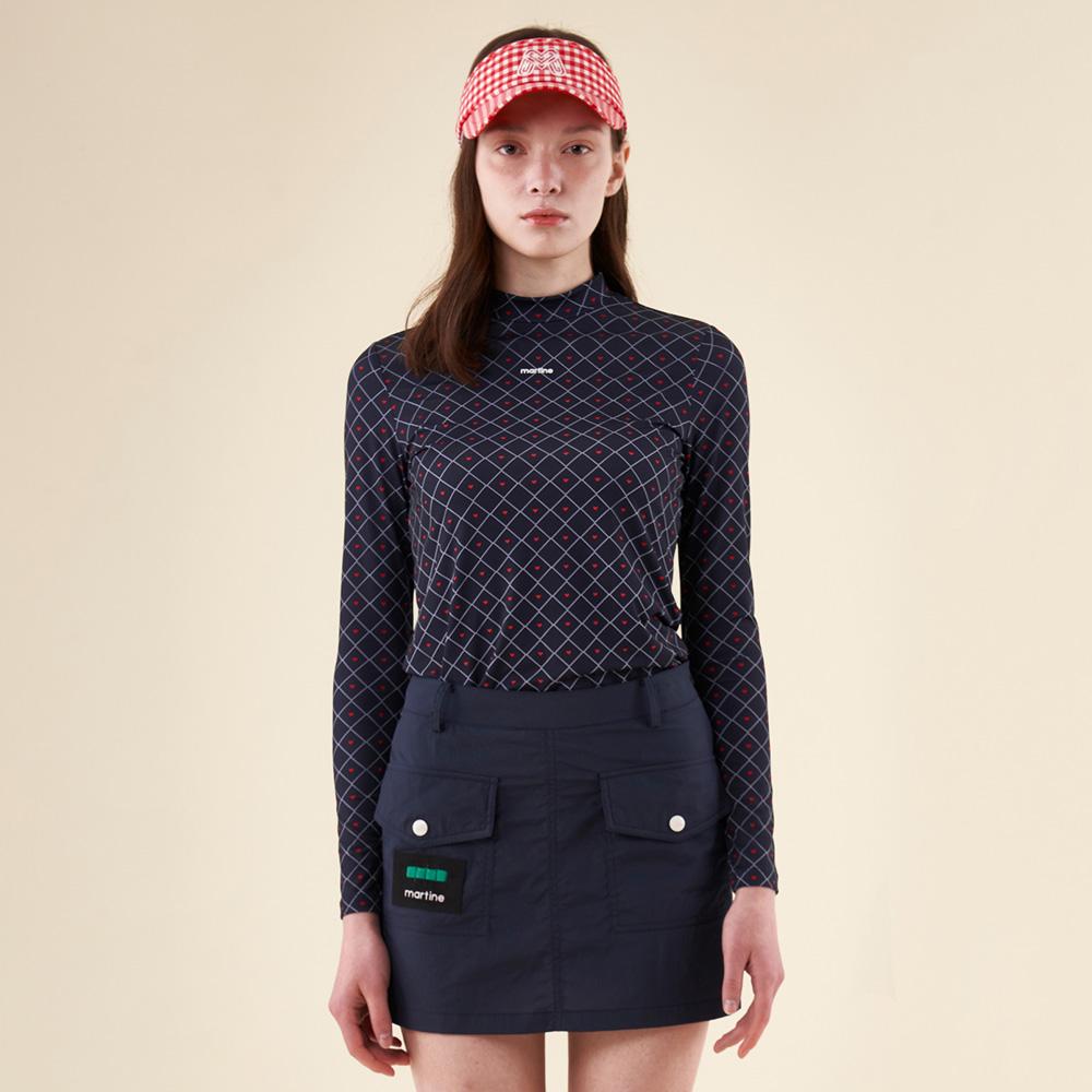 MARTINE GOLF Graphic Print Turtle T-Shirts_Navy
