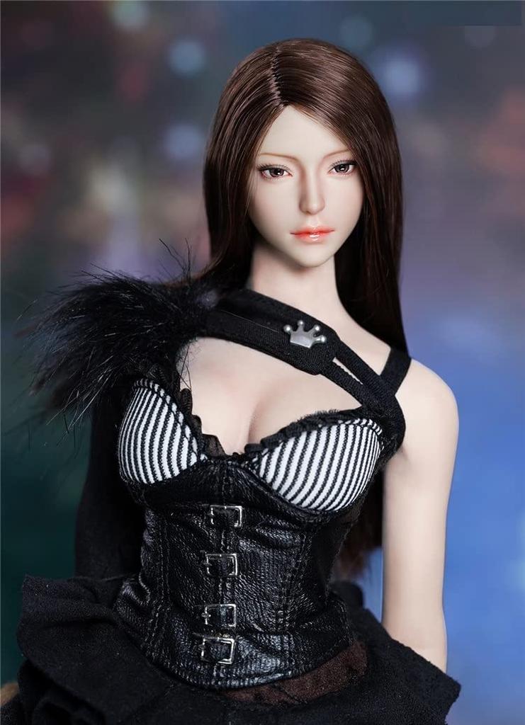 Měřítková akční figurka SUPER DUCK Krásná středoškolačka Asijská krása Hlava a oblečení Ne [TOYBARJAPAN] 1/6 SDH030-D (Tělo zahrnuto)