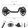 Gate Latch, Door Lock, Door Buckle, 1-Piece Set with 4 Screws, Key, Retrofit, Reinforced, Ideal for Sliding Doors, Windows, Furniture, and Bedrooms, E