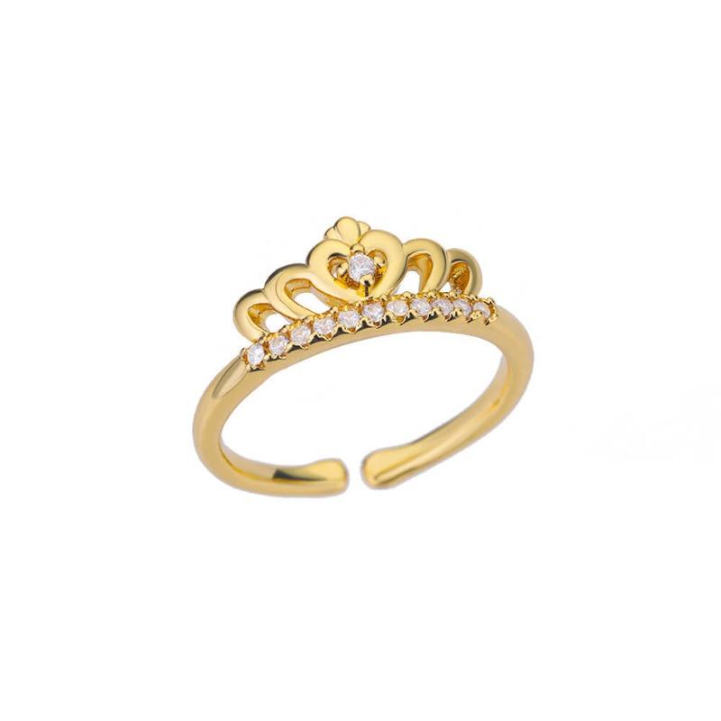 Full diamond ring Fashion temperament Open zircon group setting Luxury diamond ring