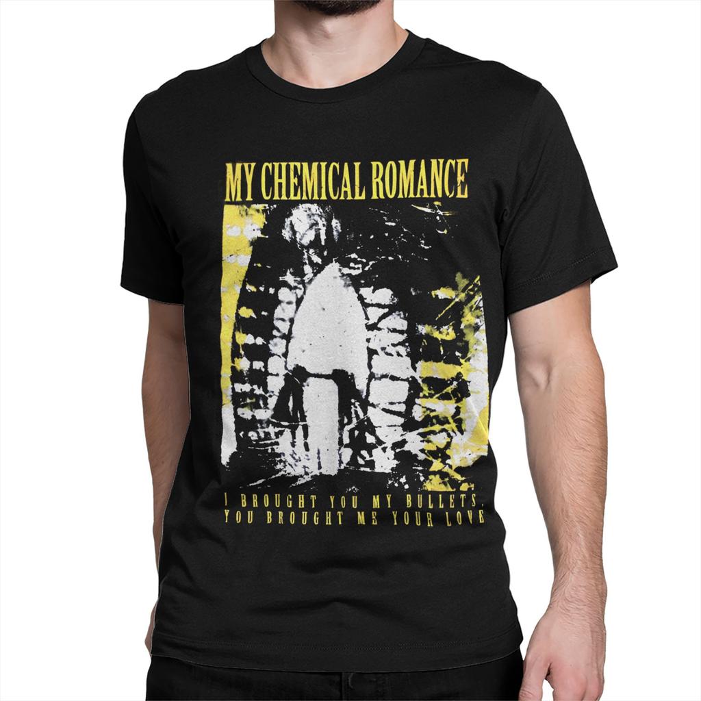 Men Women MY CHEMI ROMANCE Skylines & Turnstiles T Shirts 90s Mcr Pure Cotton Tops Short Sleeve Crew Neck Tees 6XL T-Shirts