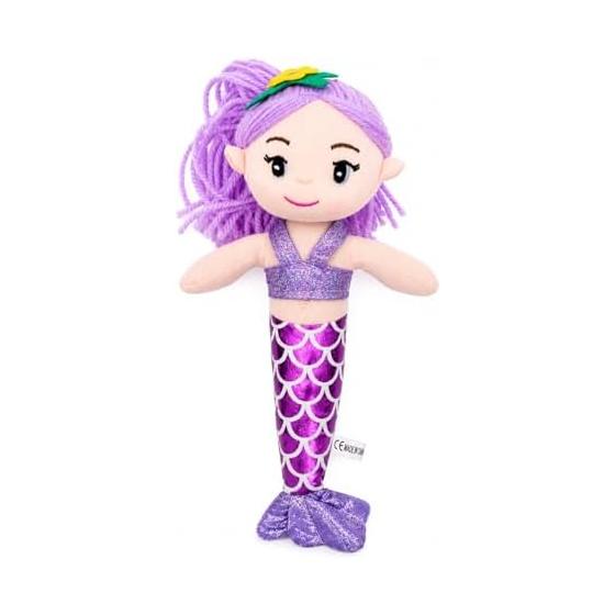 Mermaid Plush Toy - Cute Doll for Room Decor, Gifts, Princess Mermaid, Children's Toy, Birthday, Christmas, Ages 3-8 (Purple), Soft & Huggable,
