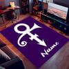 Custom personalization Prince Purple Rain Print Area Rug - Soft, Washable Non-Slip Indoor Mat,Living Room,Home&Office Decorative Rug