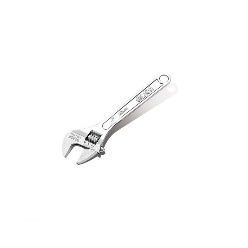 LAOA Polished Handle Adjustable Wrench Set