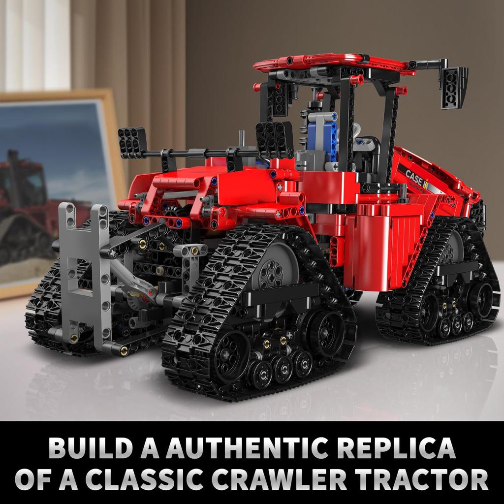 Mold King 18020 Technic Funkgesteuerter Quad Truck 600 Traktor MOC Elektrischer Raupentraktor Schweres Baufahrzeug (1698+ Teile) Technologie
