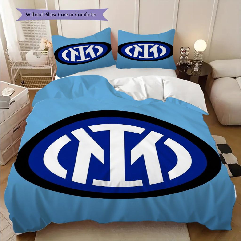Eredità Inter: Biancheria da letto Blue Passion (1 * copripiumino + 2 * federa, senza nucleo) Regalo di compleanno di Natale morbido e confortevole
