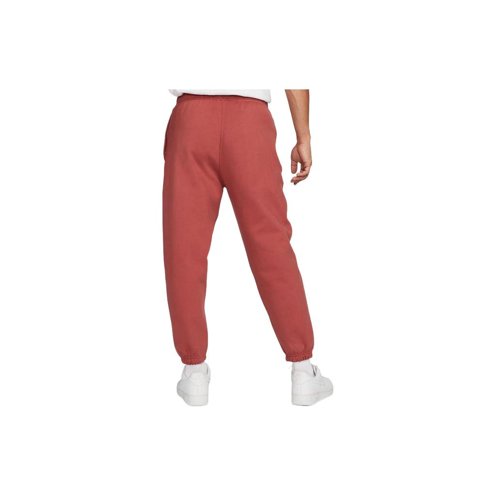 Nike FW22 Solid Color Logo Print Joggers Men Bottoms Canyon-Red DA0330-691